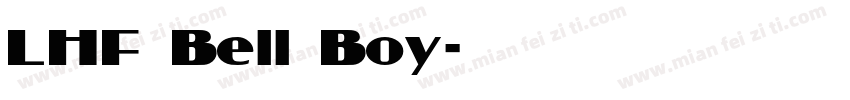LHF Bell Boy字体转换